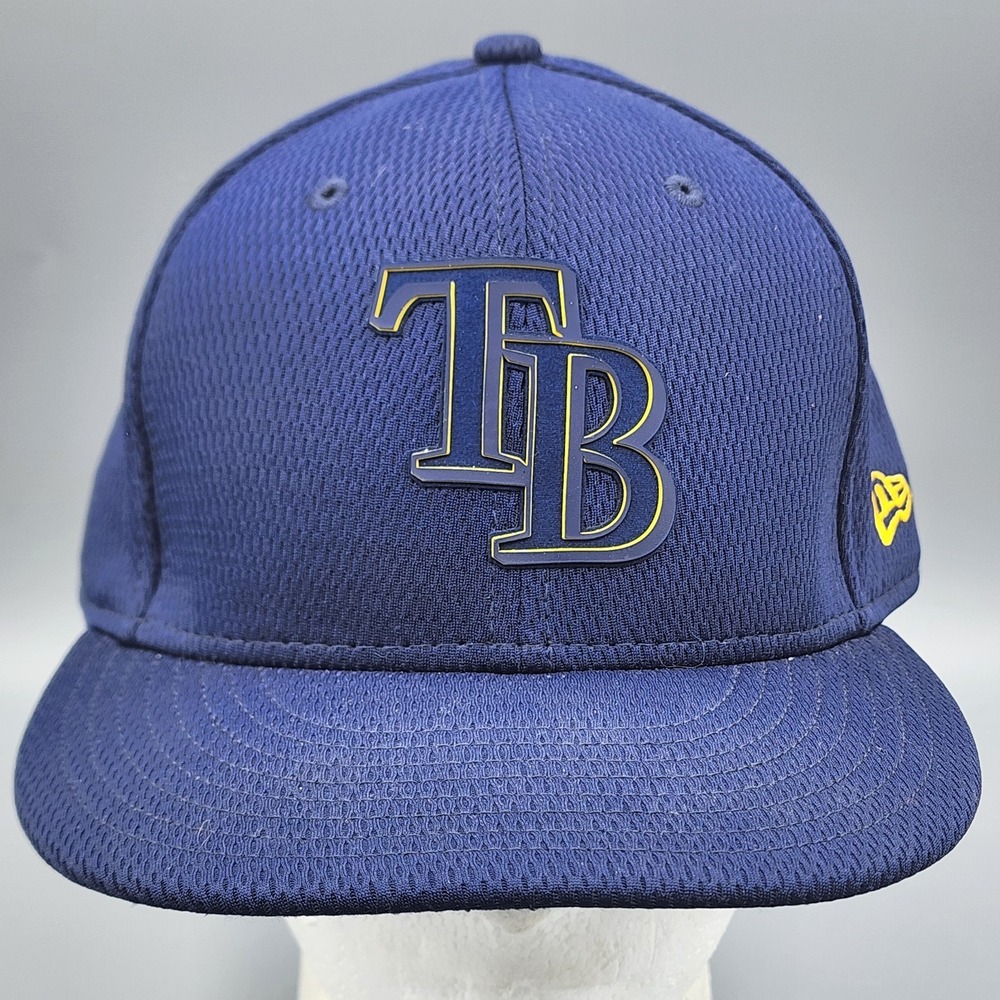 New Era 59FIFTY Tampa Bay Rays Authentic On Field Fitted Hat 7 1/2 Beveled Logo